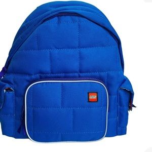 Lego X Target Blue Backpack - Quilted Puffer Bag. Limited Edition Rare New w Tag